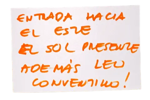 Mensajito escrito a mano por unx conventillerx